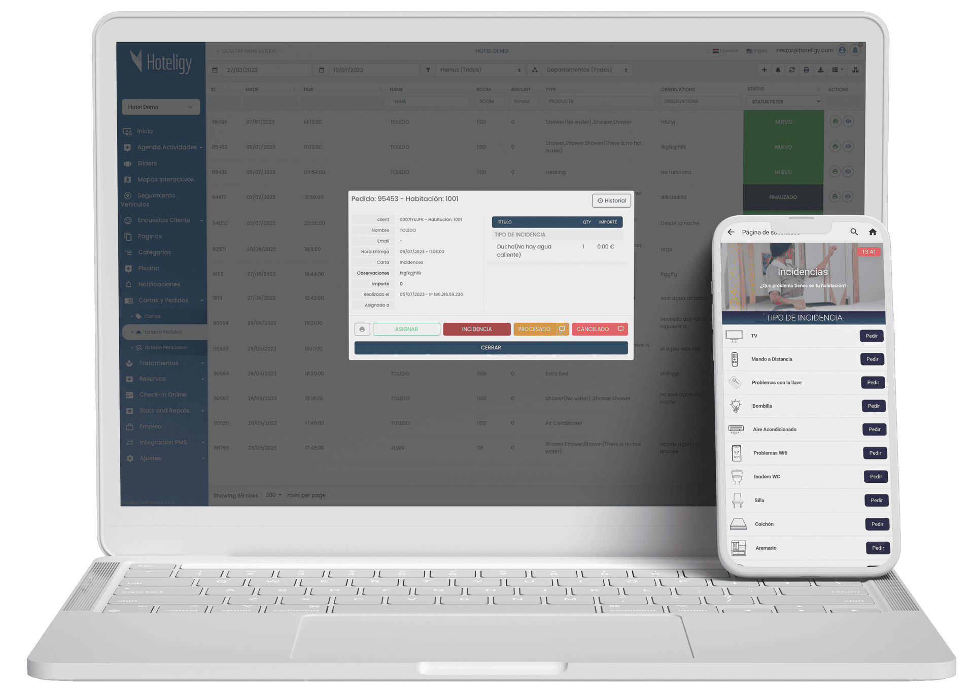 Modulo De Gestion De Tareas E Incidencias Para Hotel