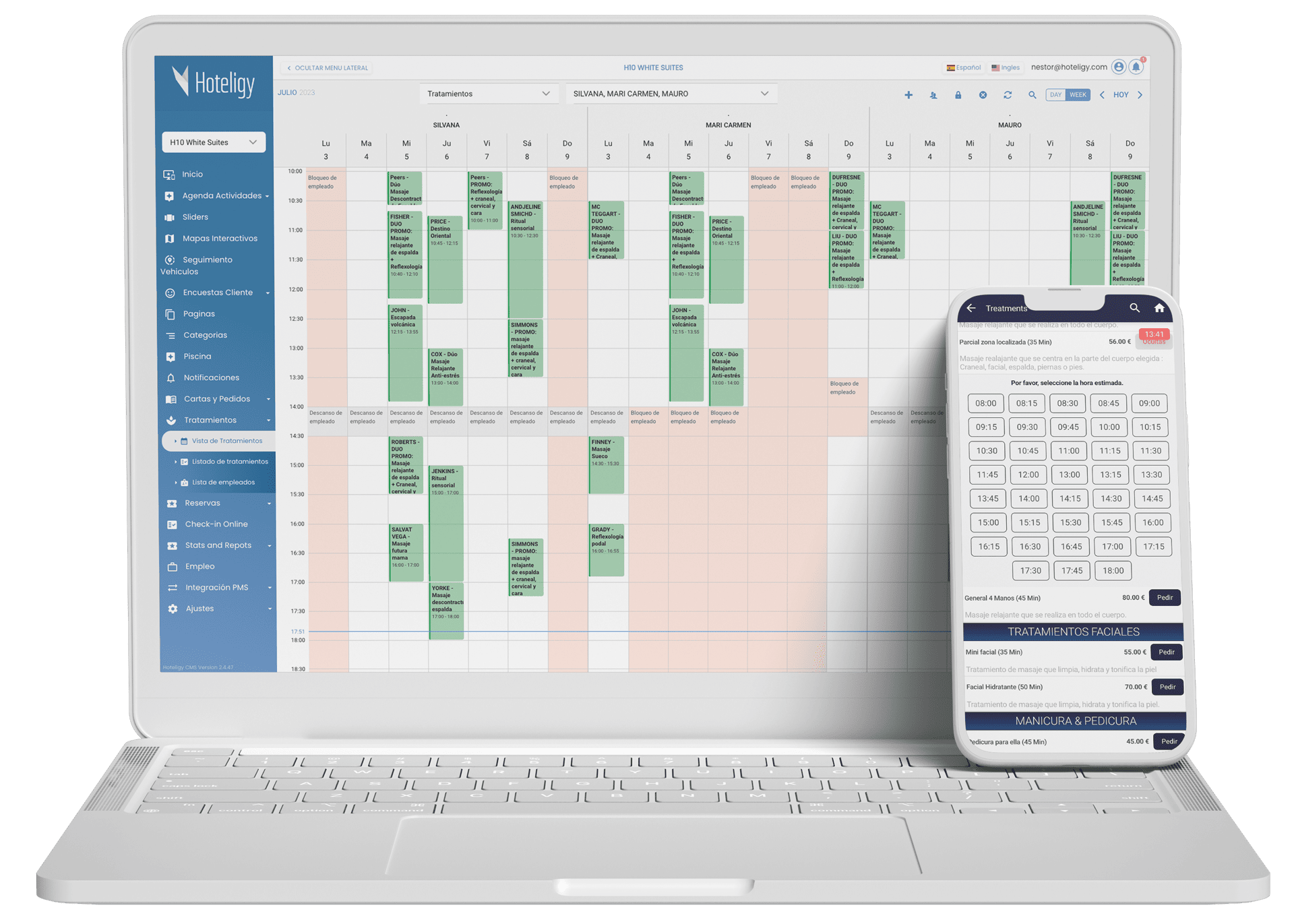 Modulo De Gestion De Spa Y Centros Wellness